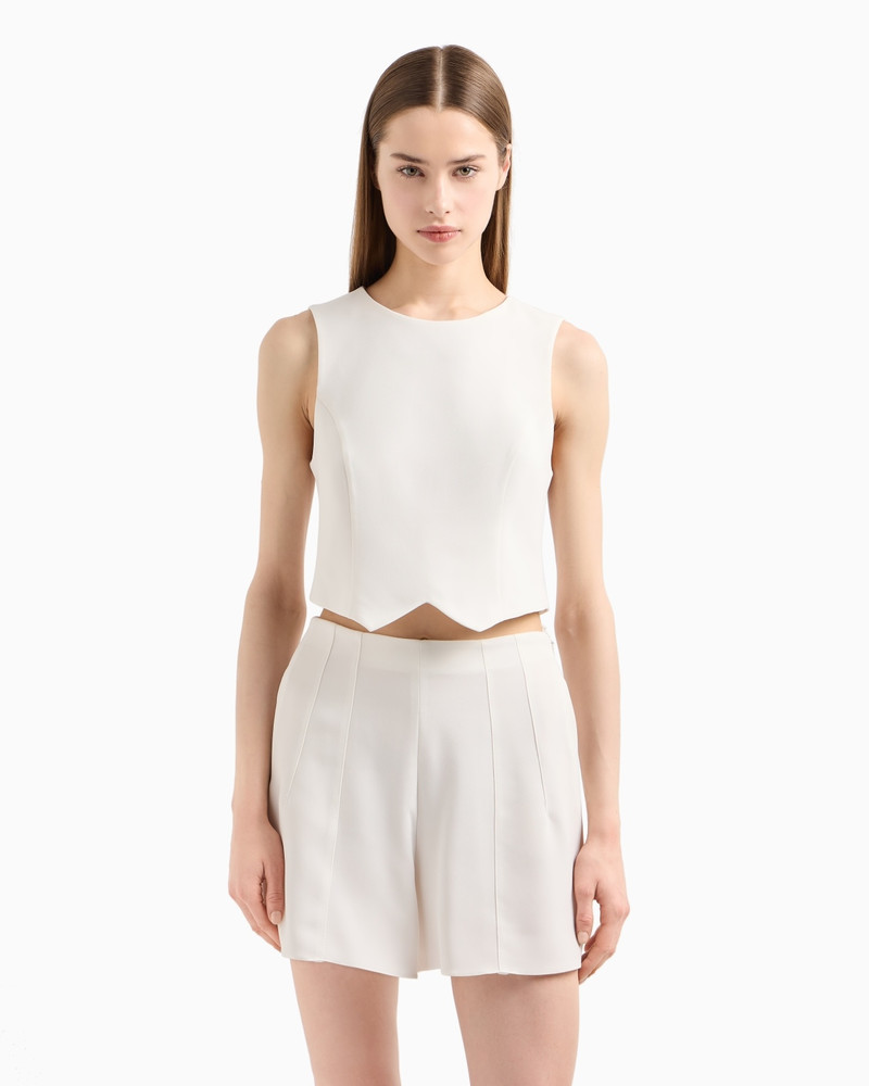 EMPORIO ARMANI ICON TRIACETATE FABRIC TOP outlook