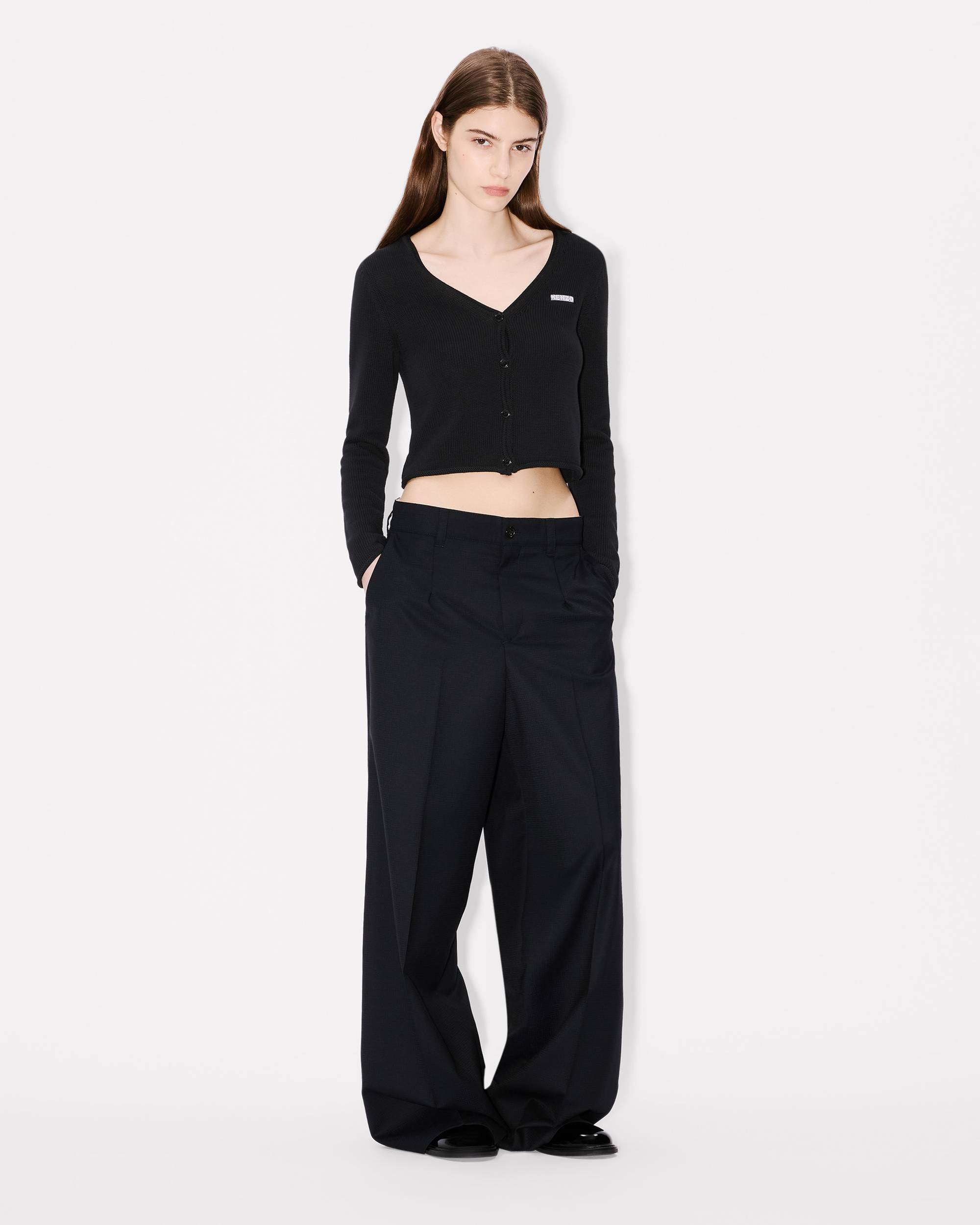 'KENZO City' embroidered cardigan in cotton - 5