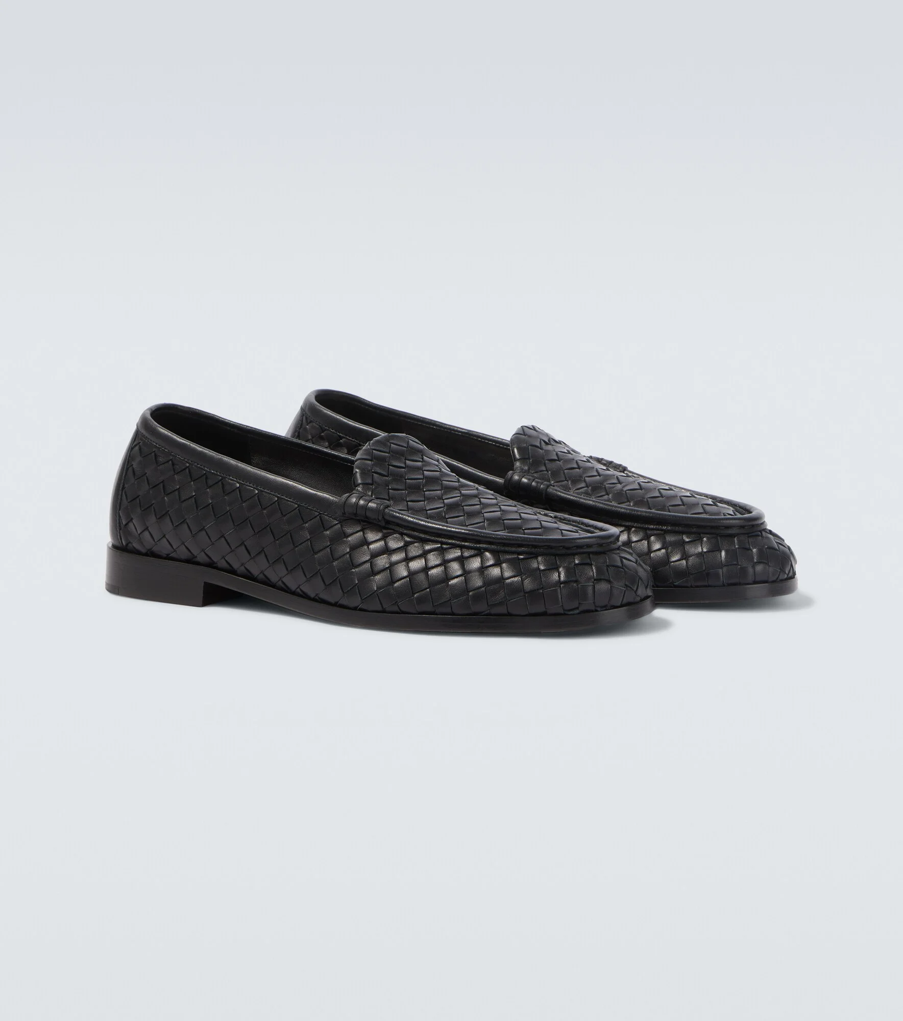 Silenzio Intrecciato leather loafers - 1