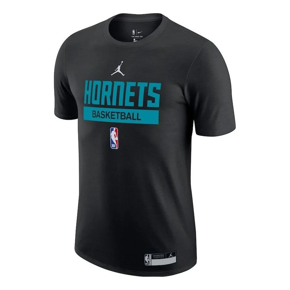 Air Jordan x NBA Charlotte Hornets T-Shirt 'Black' DR6455-010 - 1