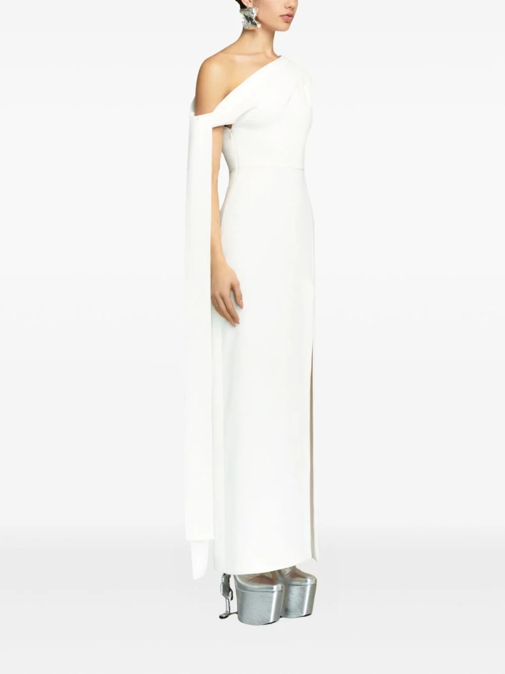 Irina one-shoulder draped maxi dress - 1