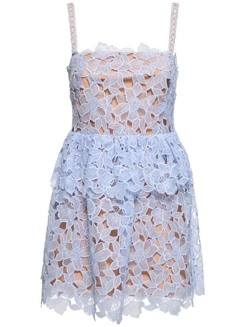 Organza lace mini dress - 1