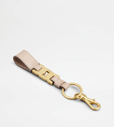 Tod's KATE KEY HOLDER IN LEATHER - PINK outlook