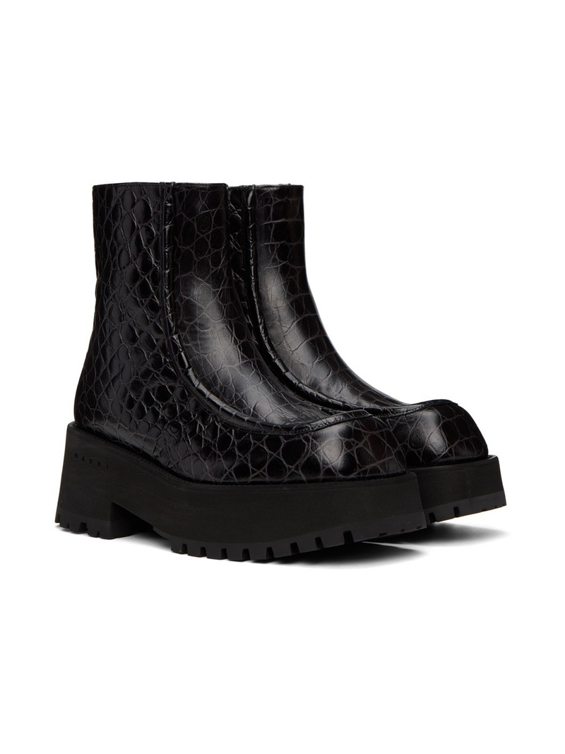 Black Zip Boots 4