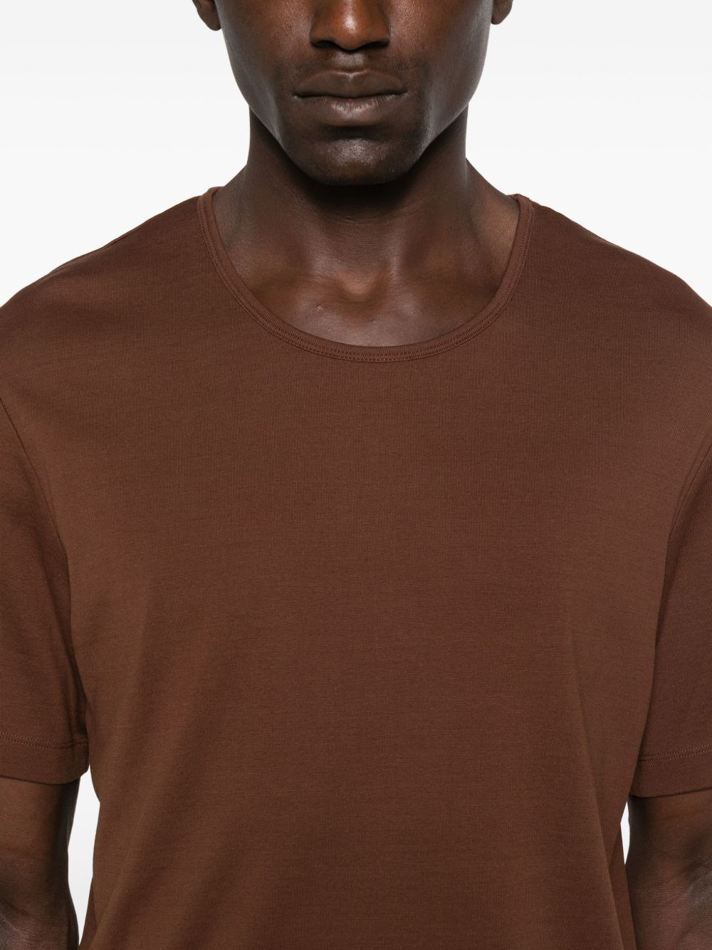 round-neck cotton T-shirt - 4