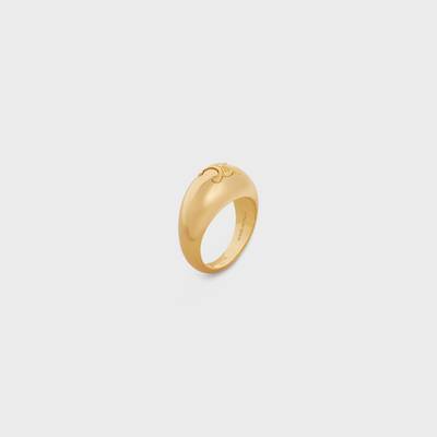 CELINE Triomphe Bold Ring in Brass with Gold Finish outlook