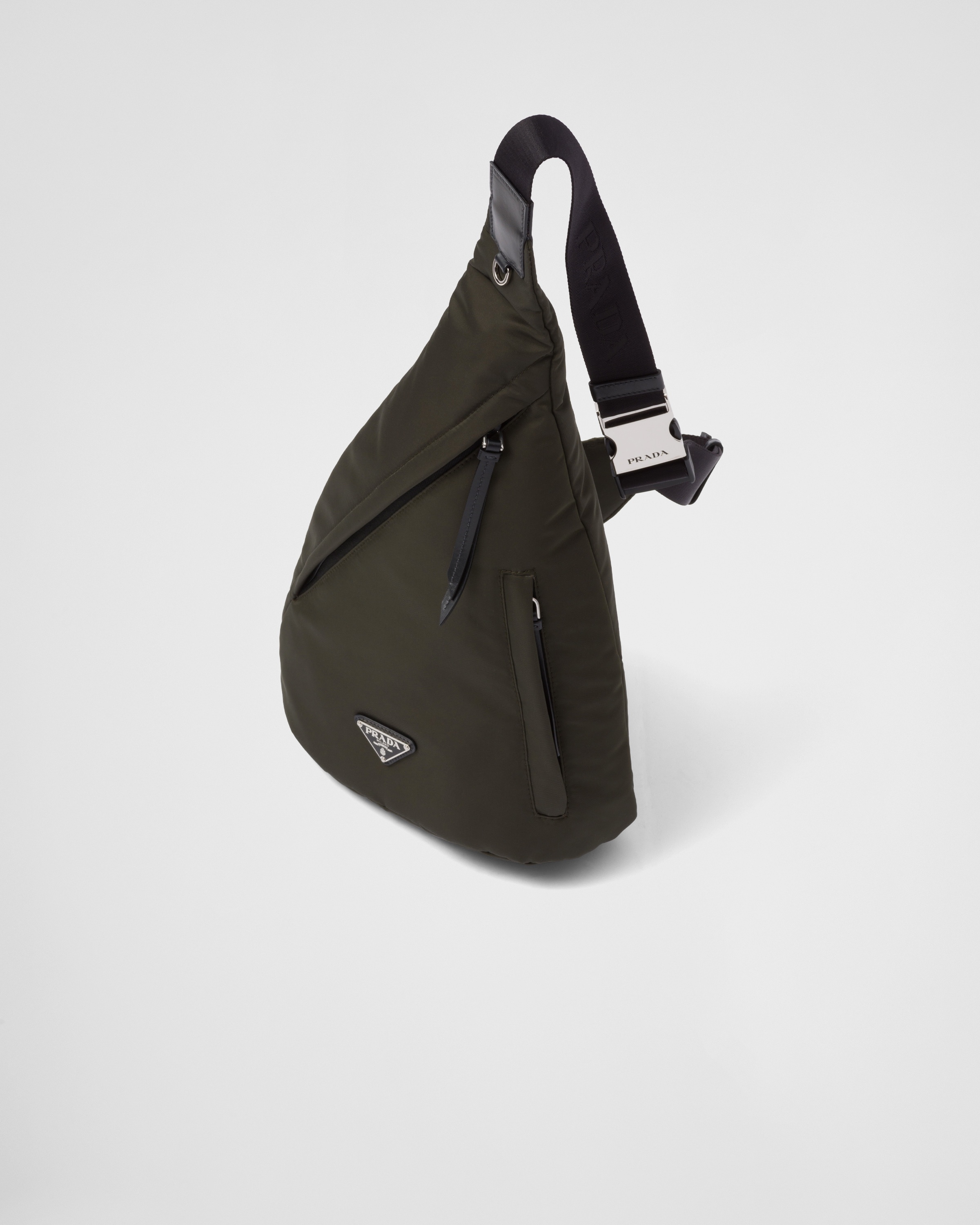 Re-Nylon and leather backpack - 2