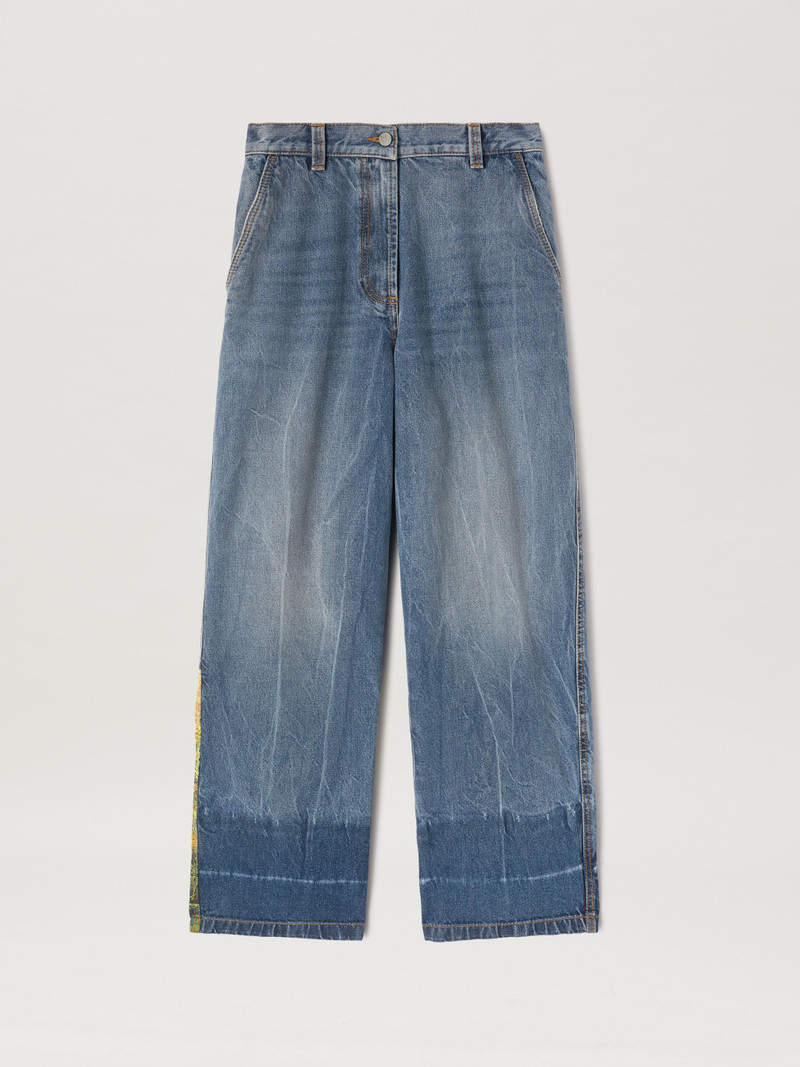 Palms Sunrise Baggy Denim Pants 1