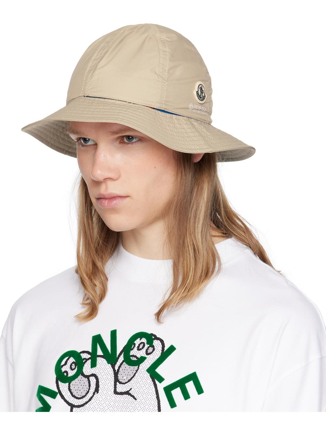 Moncler x FRGMT Beige Reversible Bucket Hat - 4