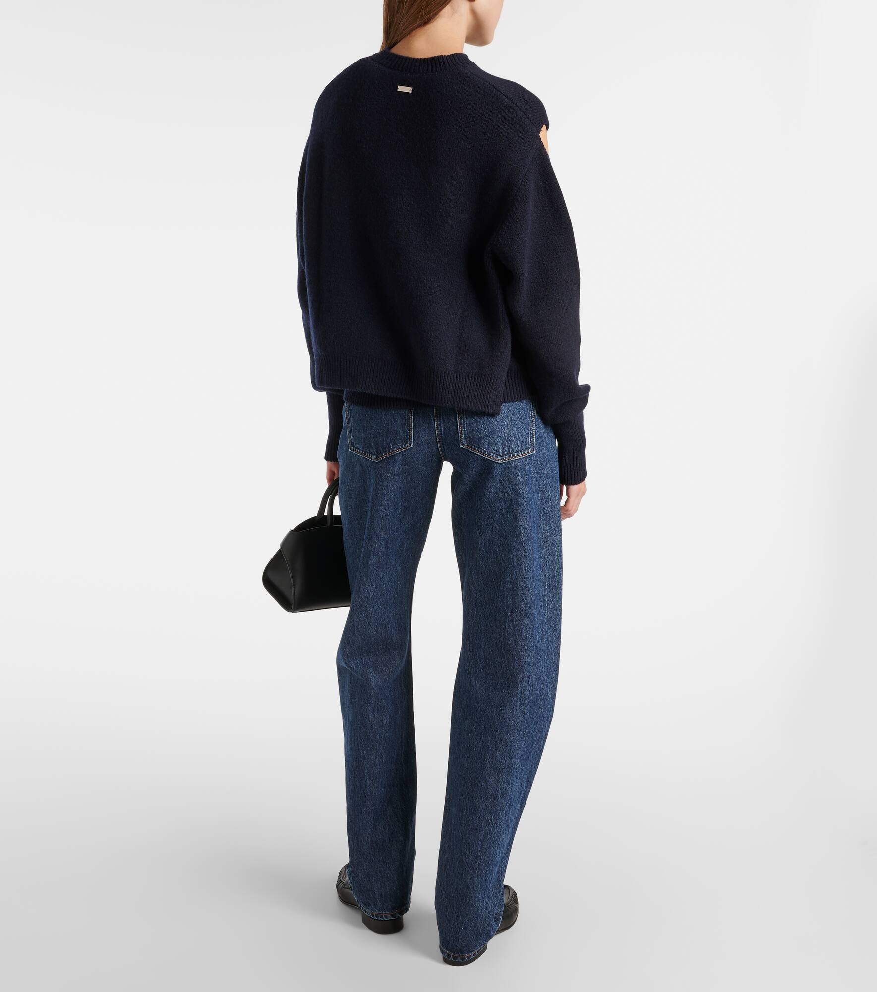 Cutout cashmere-blend sweater - 3