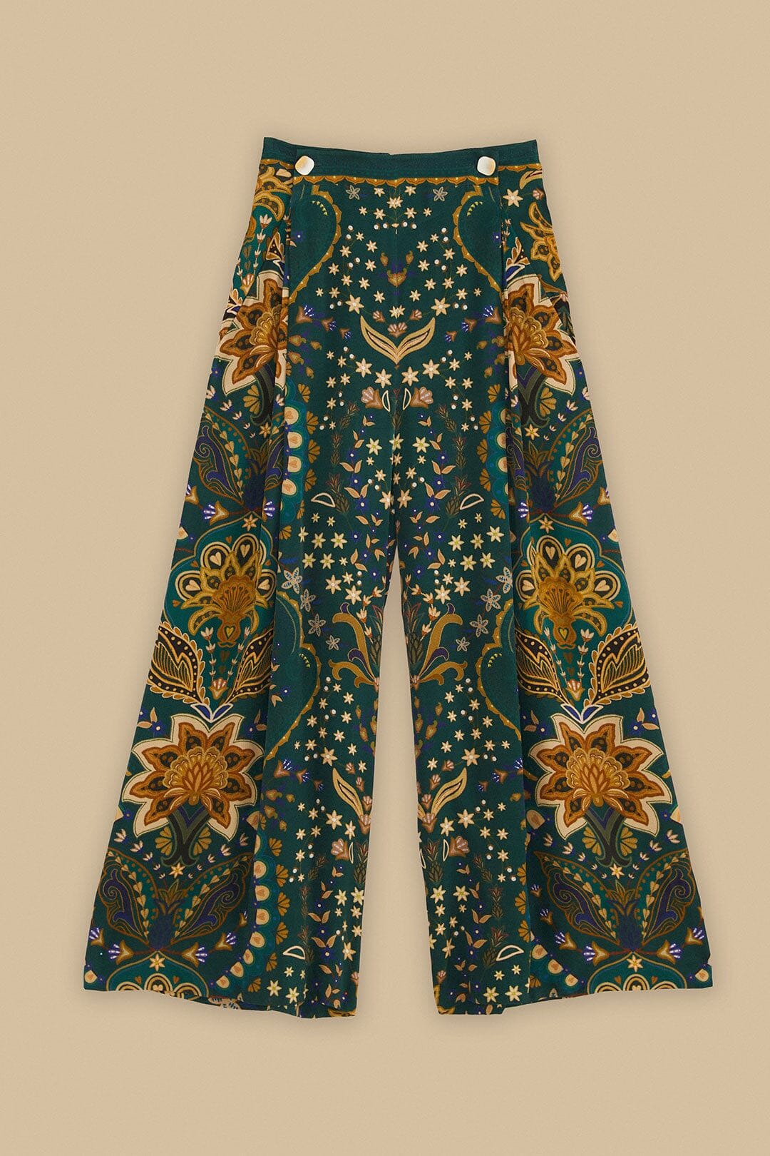 Black Jaipur Lenzing™ Ecovero™ Viscose Flare Pants - 5