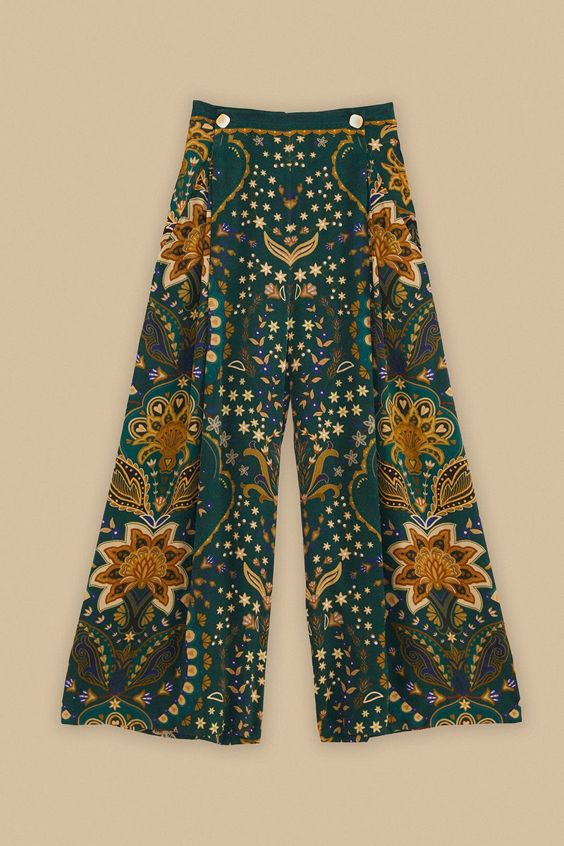 Black Jaipur Lenzing™ Ecovero™ Viscose Flare Pants 5