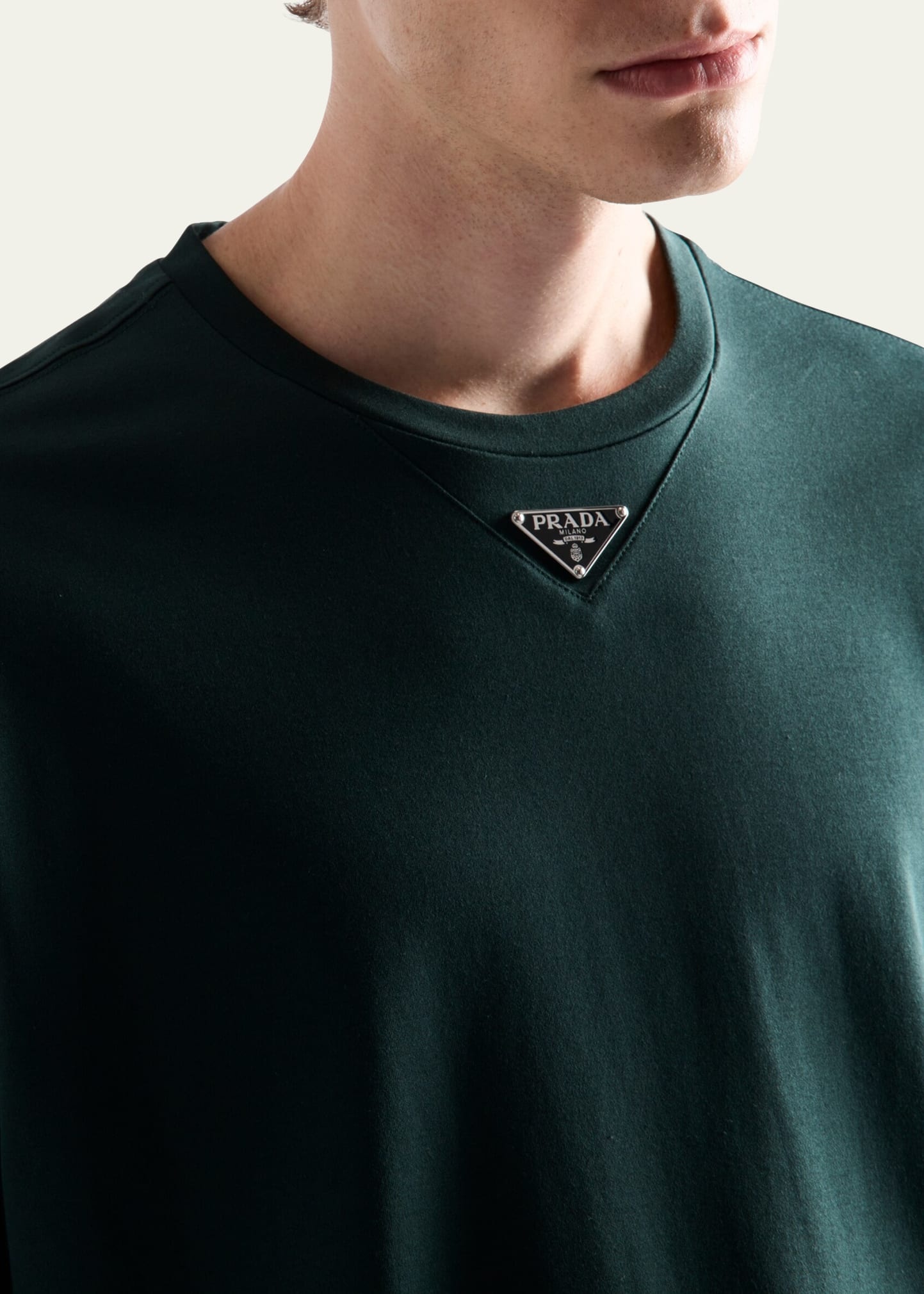 Men's Jersey Triangle Logo T-Shirt - 4