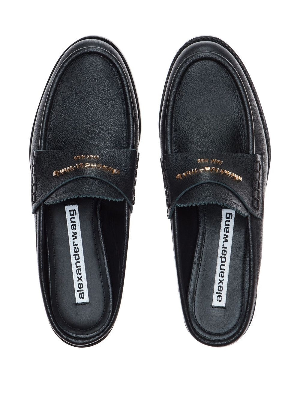 logo lettering mules - 3