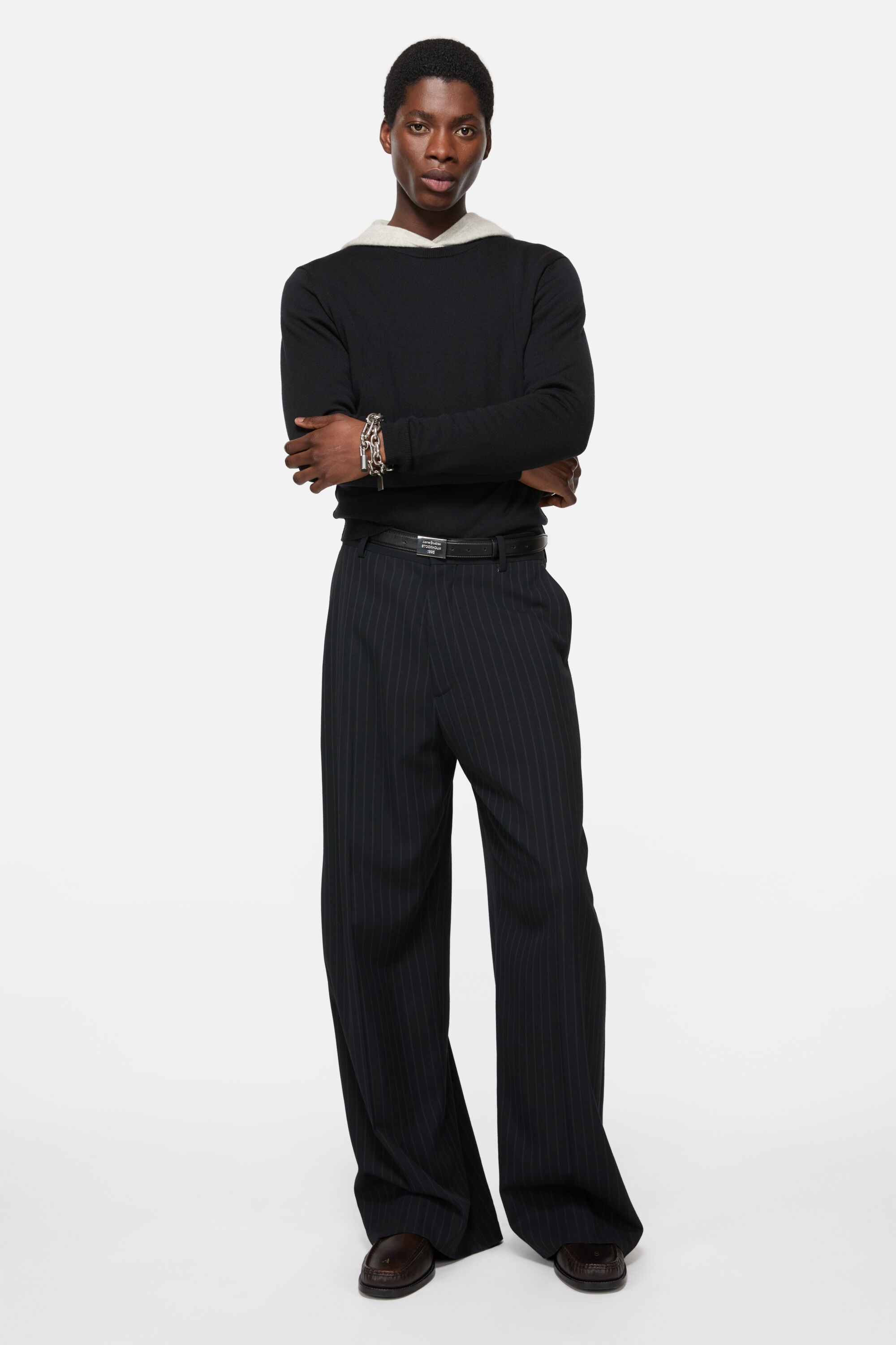 Merino wool jumper - Black - 2