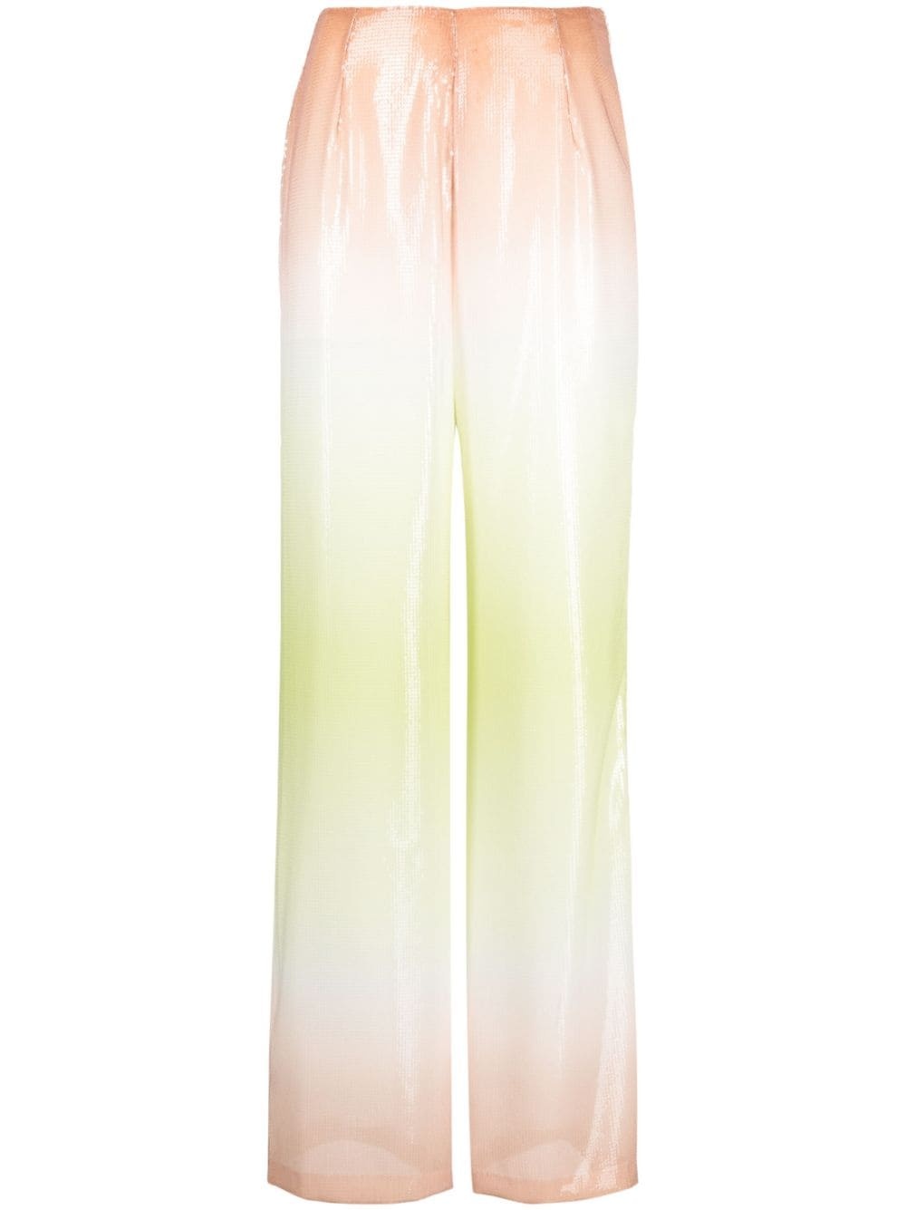 gradient-effect sequinned trousers - 1