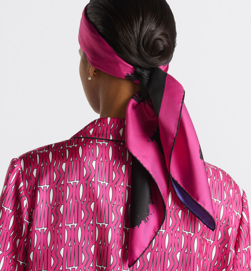 Miss Dior Graffiti 90 Square Scarf 3