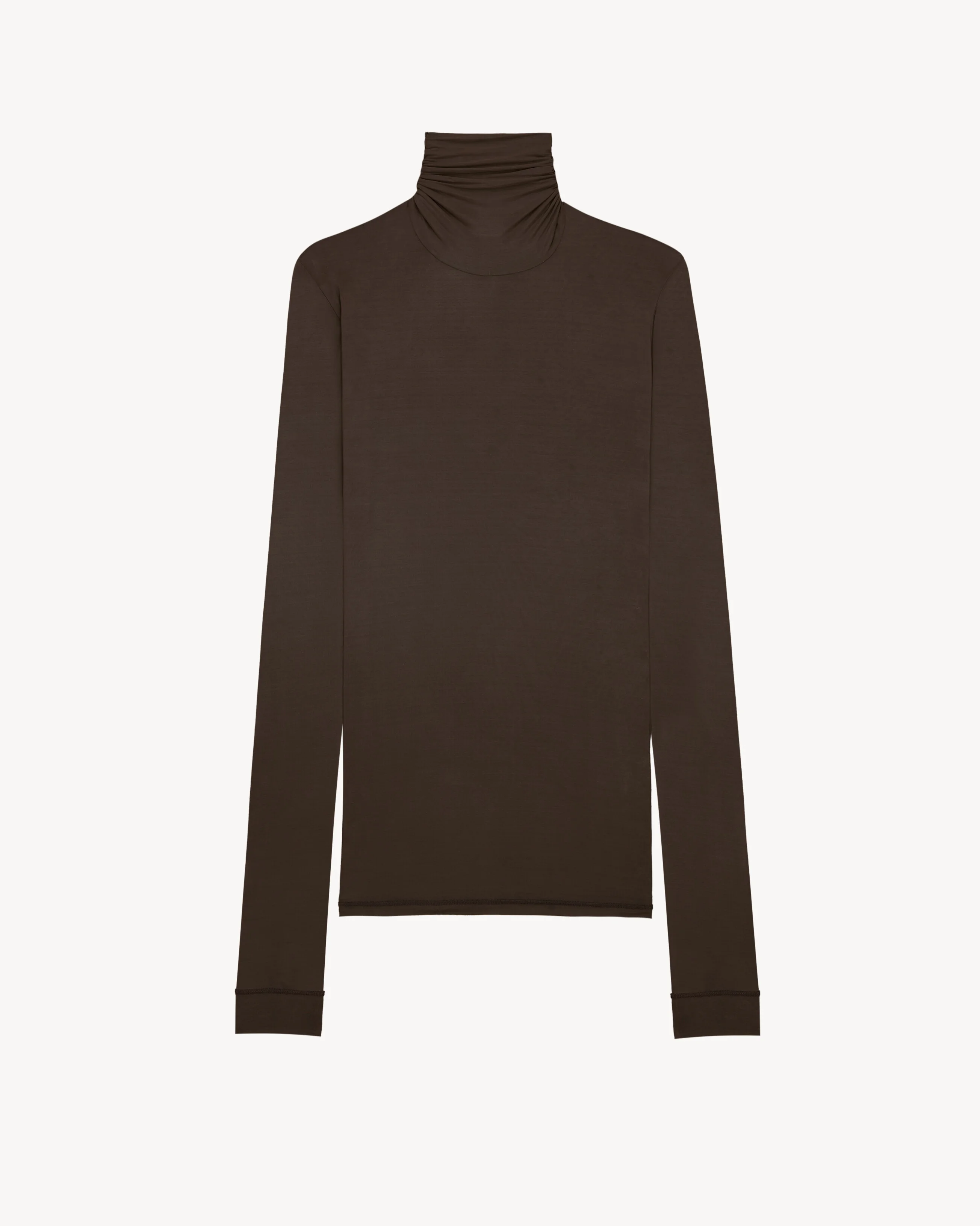 TURTLENECK TOP IN STRETCH JERSEY - 1