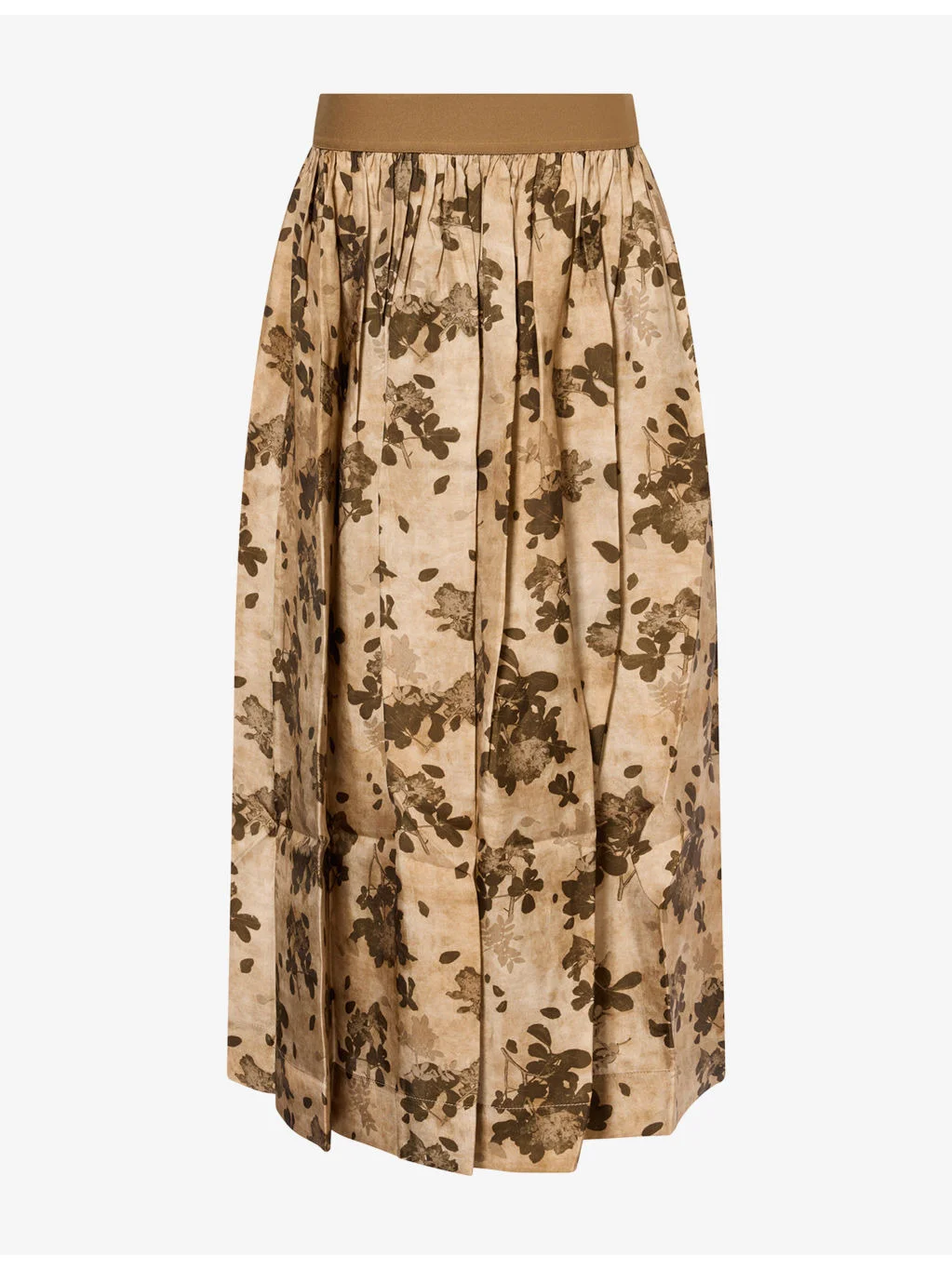Gillian Floral Cotton Midi Skirt - 1
