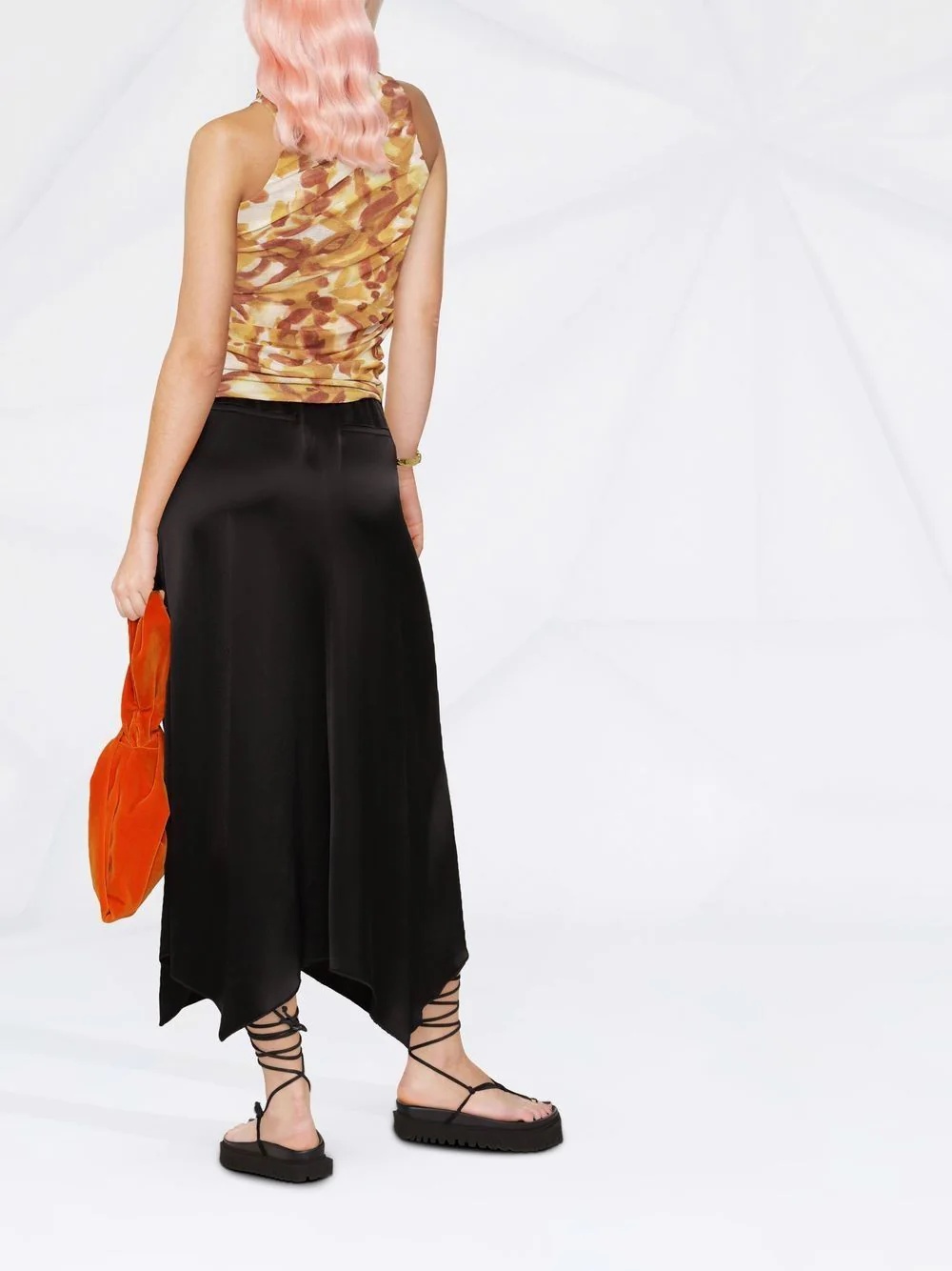 handkerchief midi skirt - 4