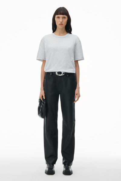 Alexander Wang Logo Short Sleeve Tee in Cotton Jersey outlook