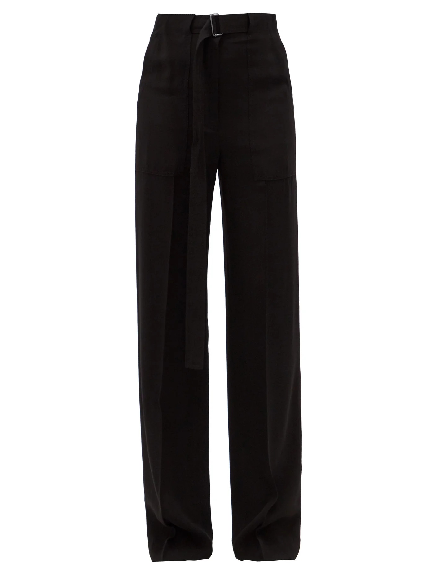 High-rise wide-leg trousers - 1