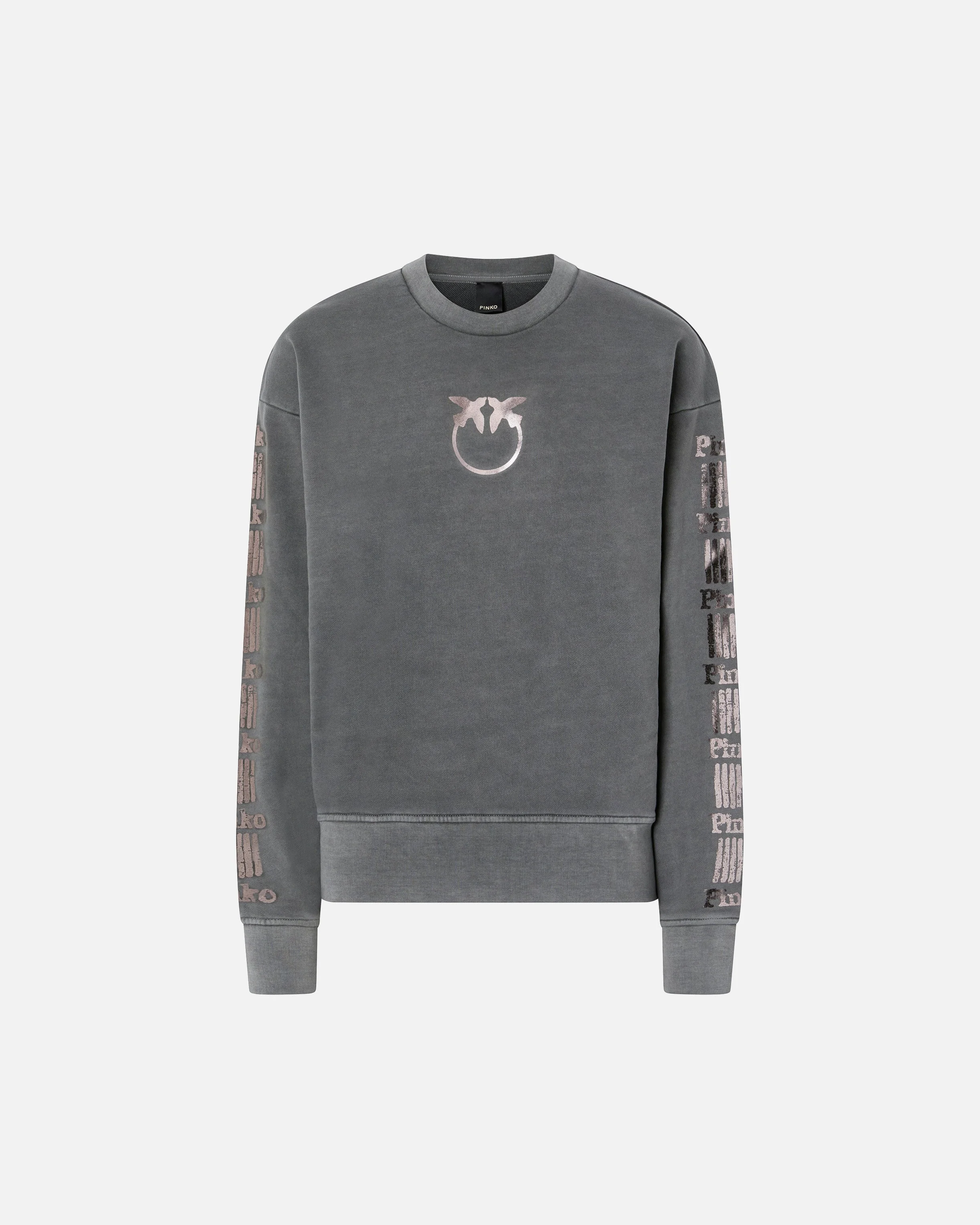 SWEATSHIRT WITH LAMINATED PRINT - 1