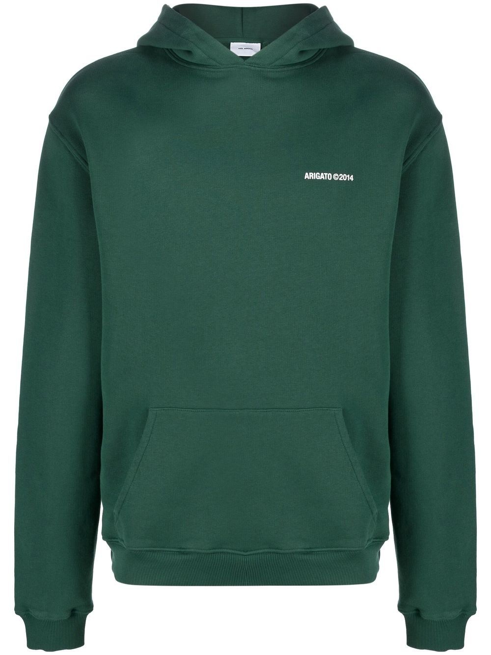 logo-print organic cotton hoodie - 1