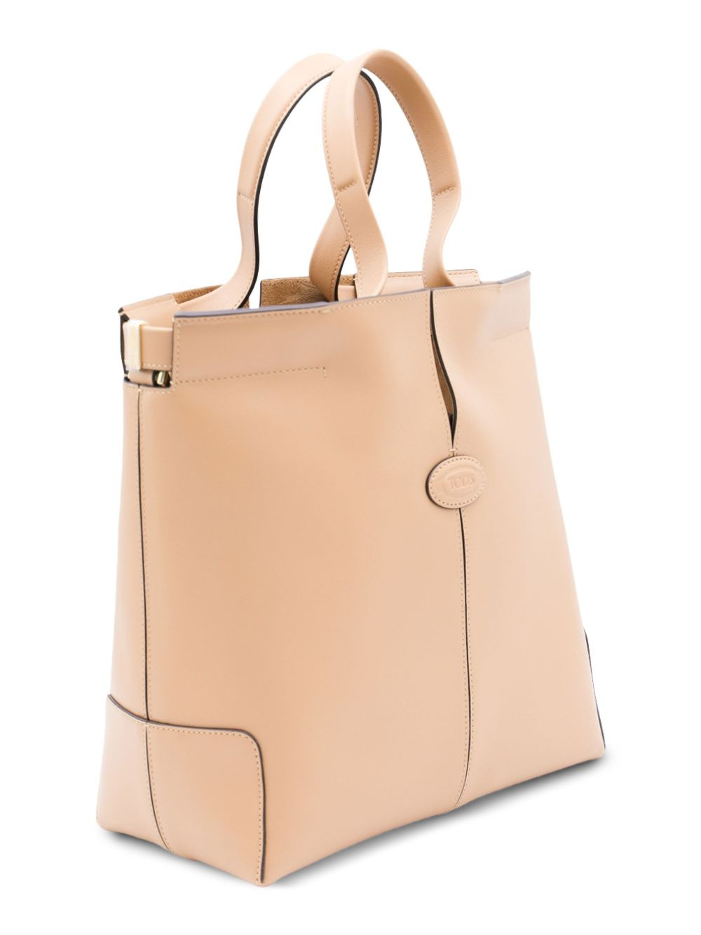 top-handle leather tote bag - 3
