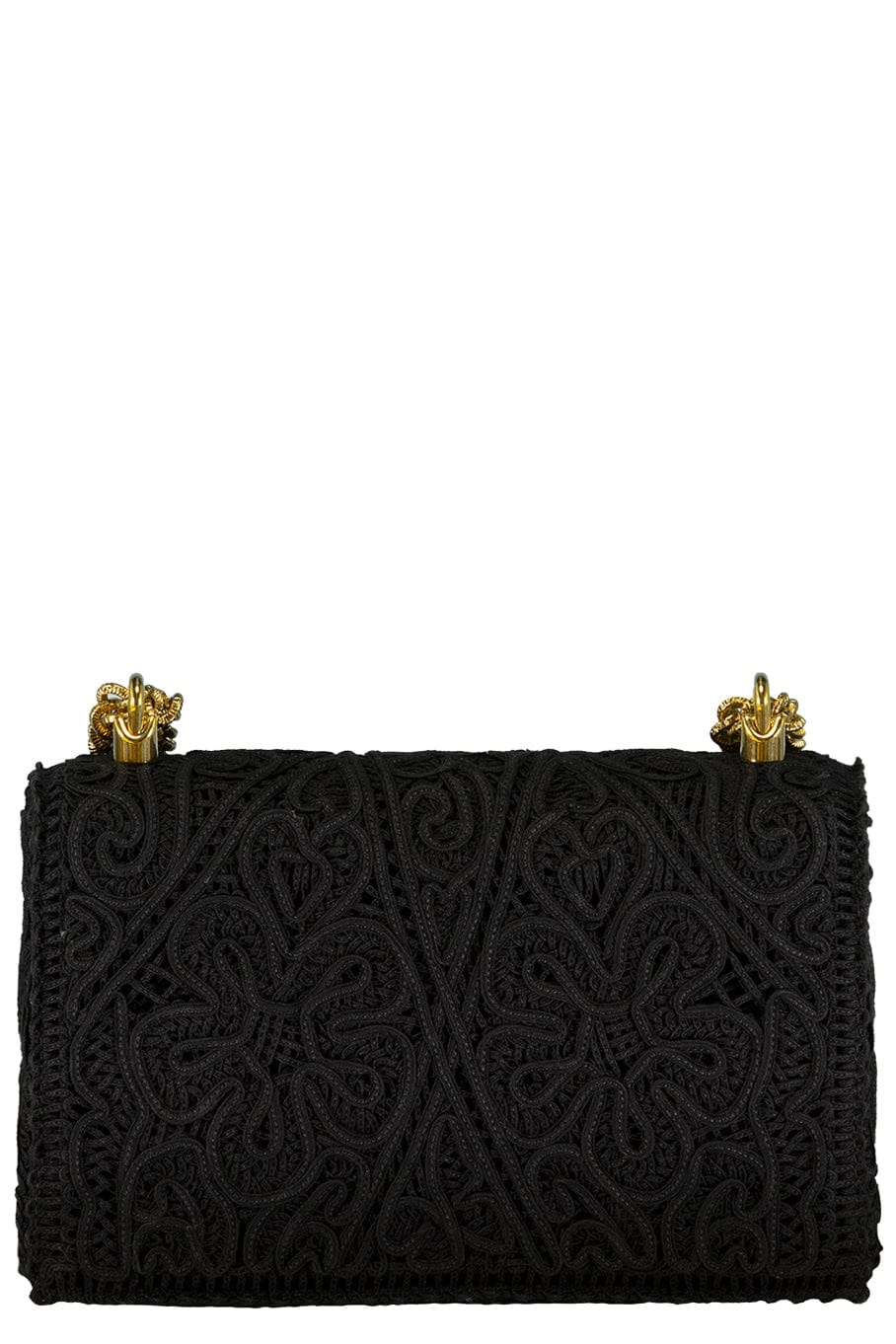 Heart Closure Embroidered Flap Bag - 4