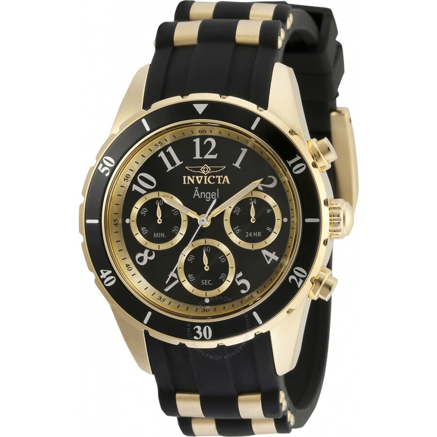 Invicta - Invicta Angel Chronograph Quartz Black Dial Ladies Watch 35589 - 1