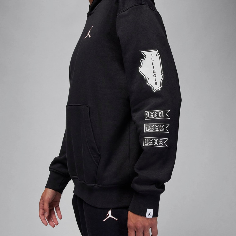 Jordan Air Jordan Knitted Pullover Hoodie 'Black' FN4617-010 outlook