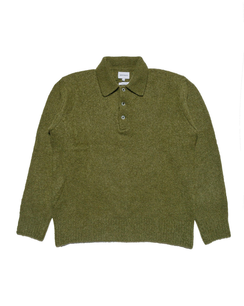 Rasmus Relaxed Brushed Polo Ivy Green 1