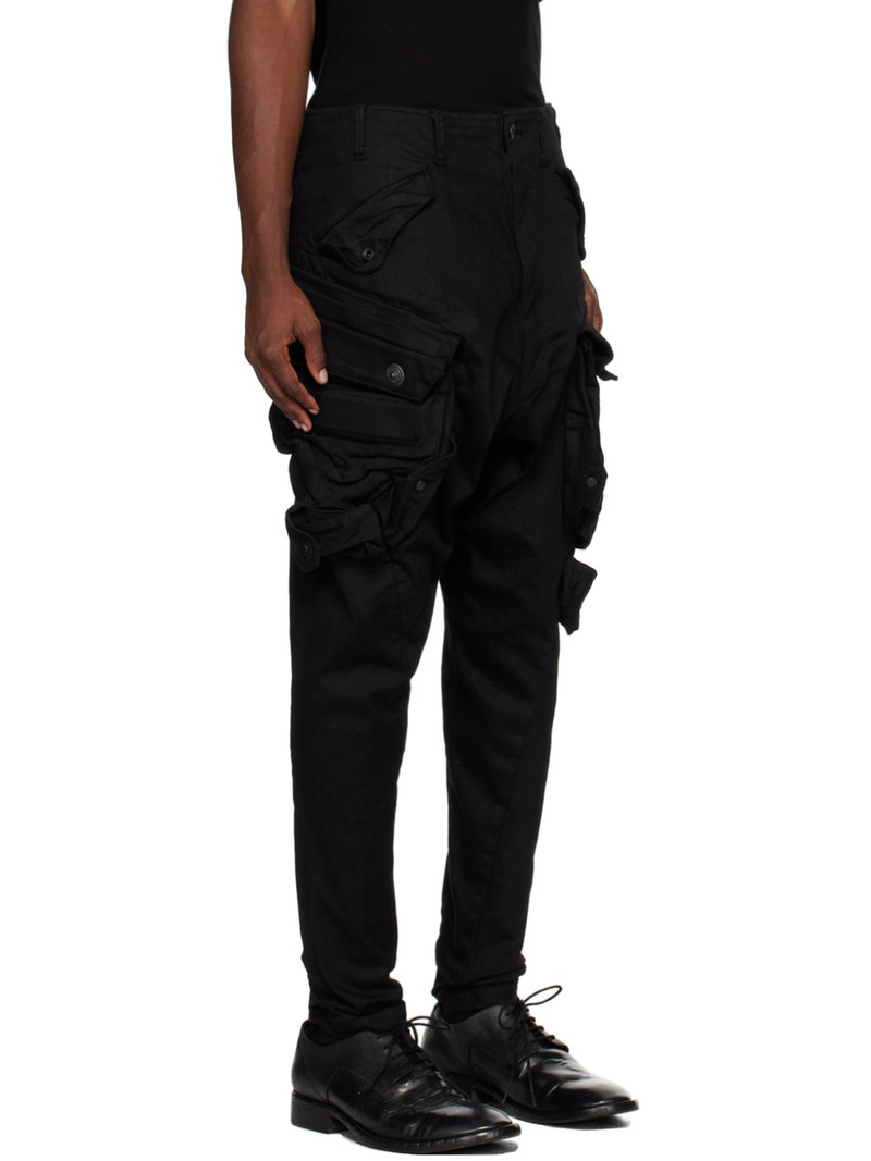 Julius Black Zip Cargo Pants outlook