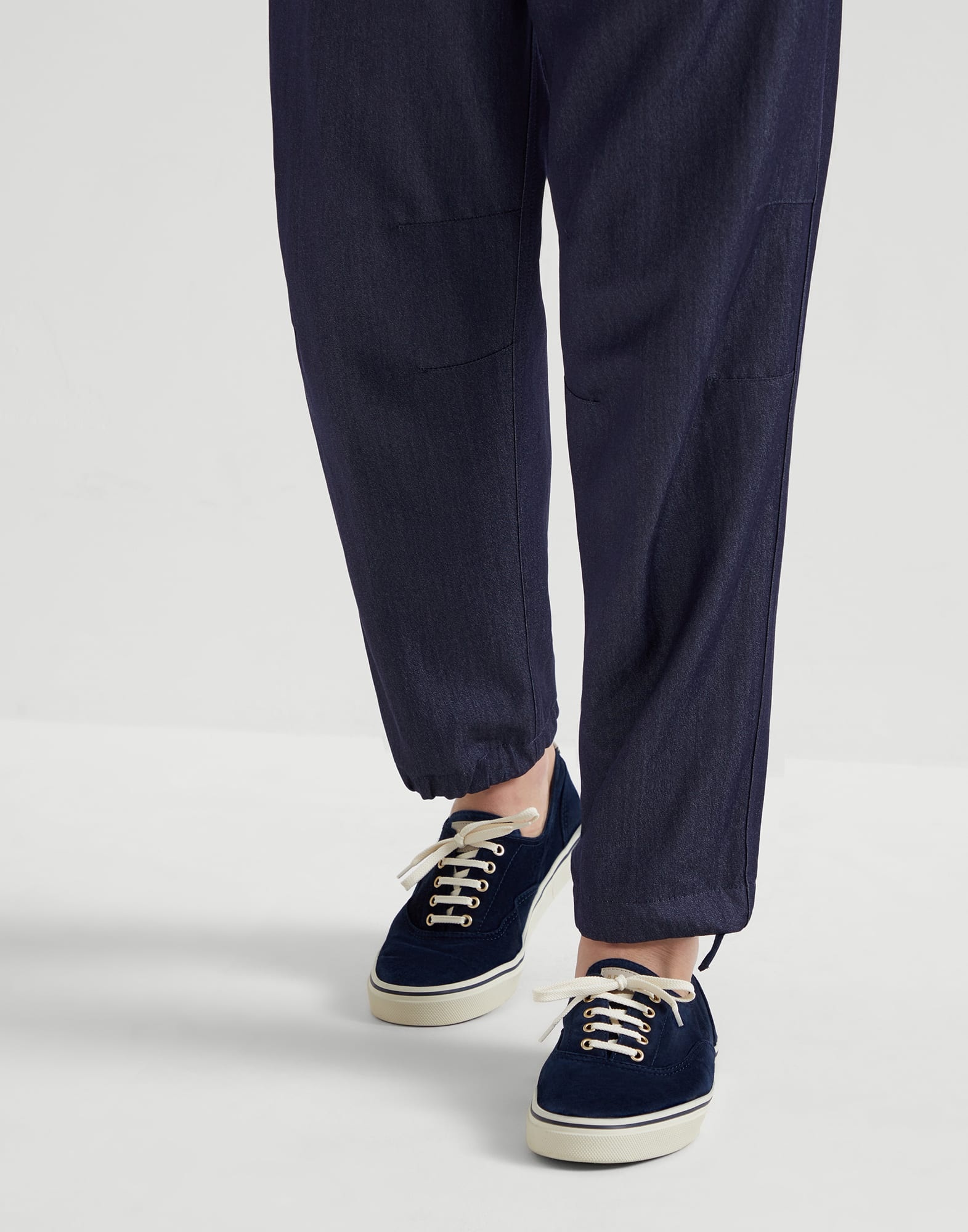 Reversed calfskin sneakers - 4