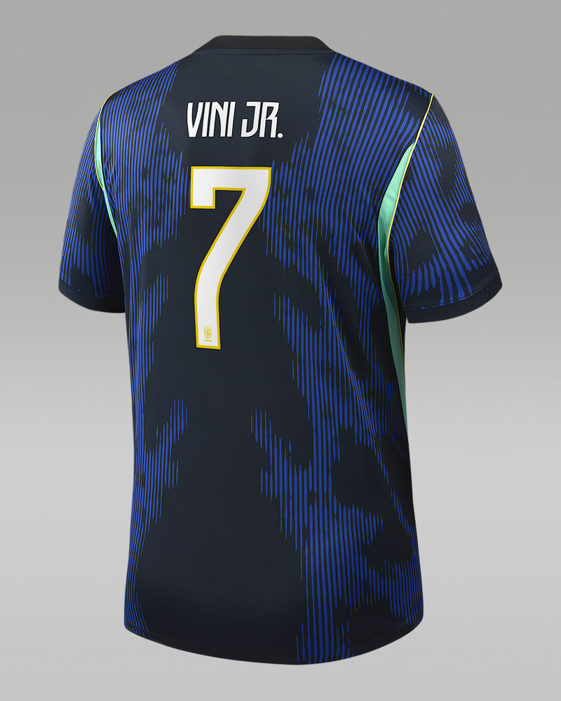 Vinícius Júnior Brazil National Team 2026 Stadium Away Men's Nike Dri-FIT Soccer Jersey 1