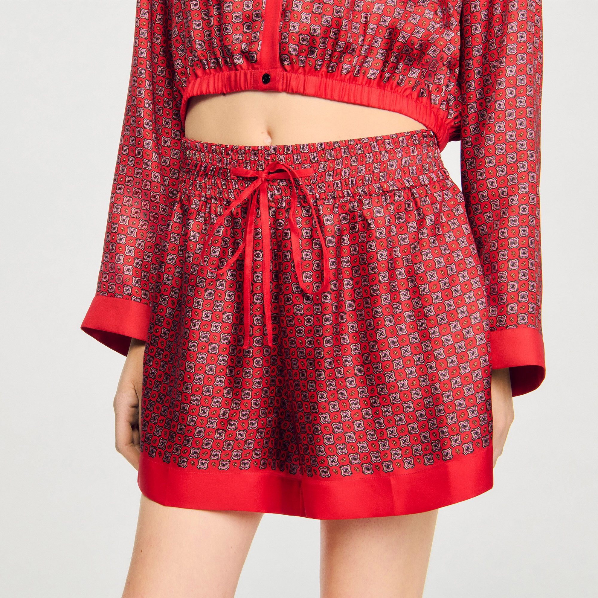SCARF PRINT SHORTS - 3