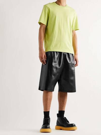 Bottega Veneta Wide-Leg Leather Shorts outlook