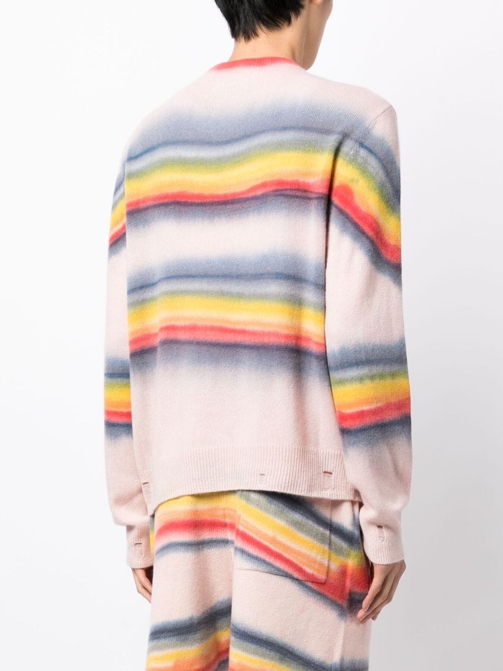 rainbow tie-dye crew-neck sweatshirt - 4