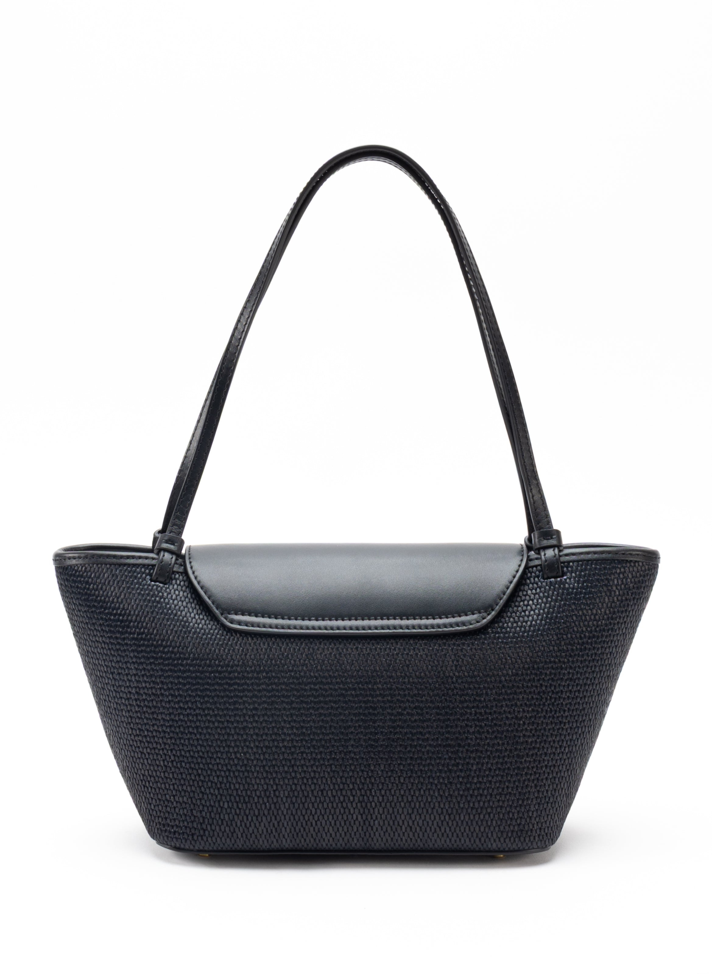 Courrier Tote Raffia/Leather Black - 4