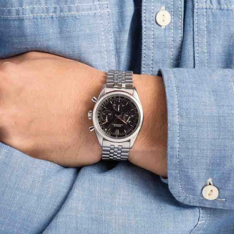 Vintage Rolex Chronograph Pre-Daytona Ref 6238 Black Dial - 9
