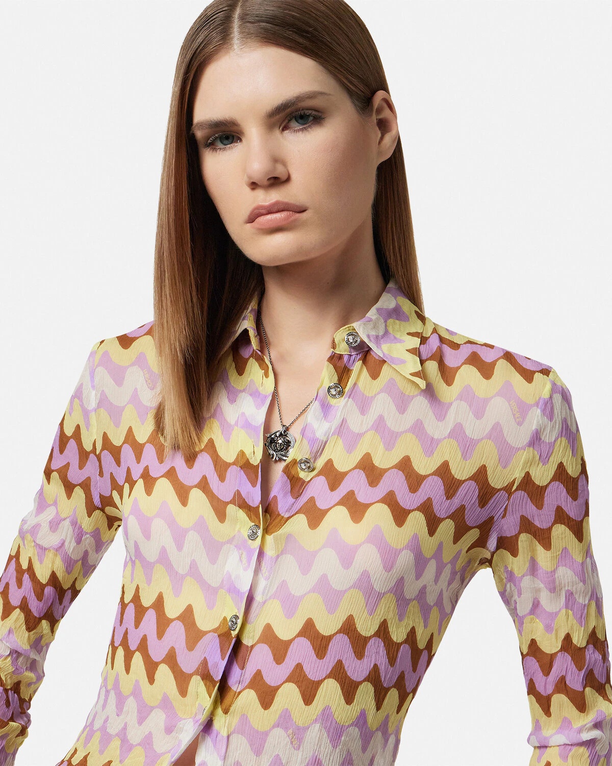 Wave Crêpe Fitted Shirt - 3