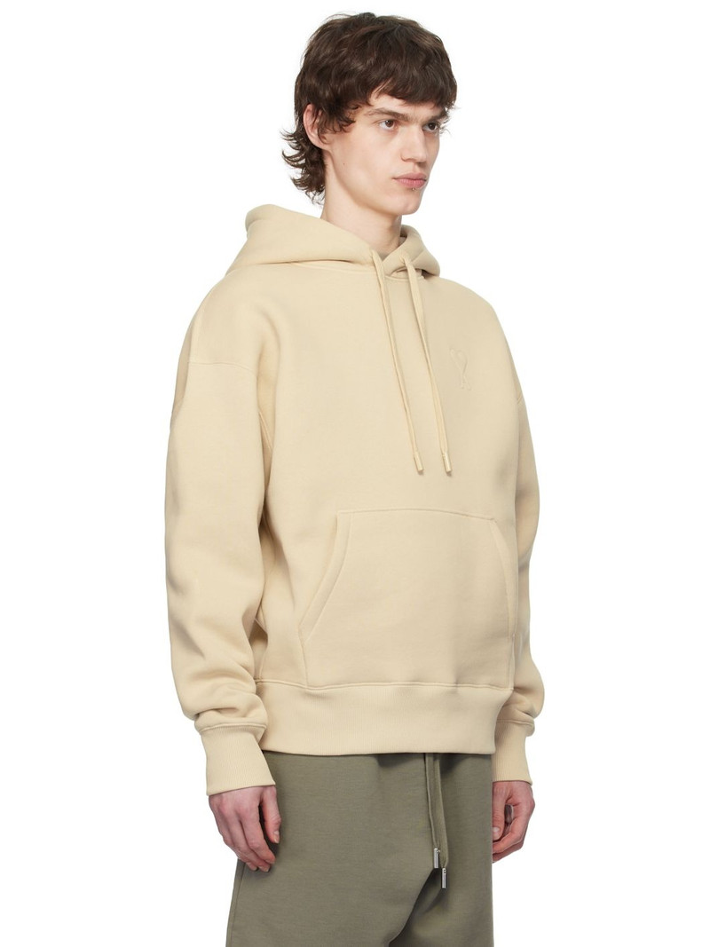 Beige Cotton Ami de Coeur Hoodie 2