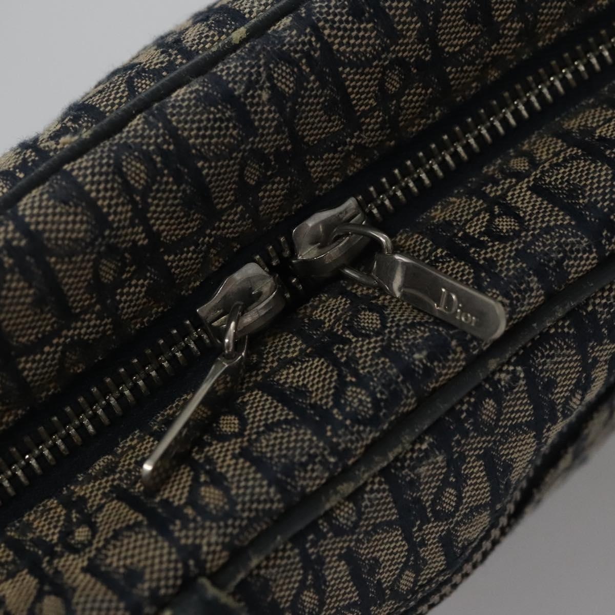 DIOR Trotter Canvas Hand Bag Navy - 14
