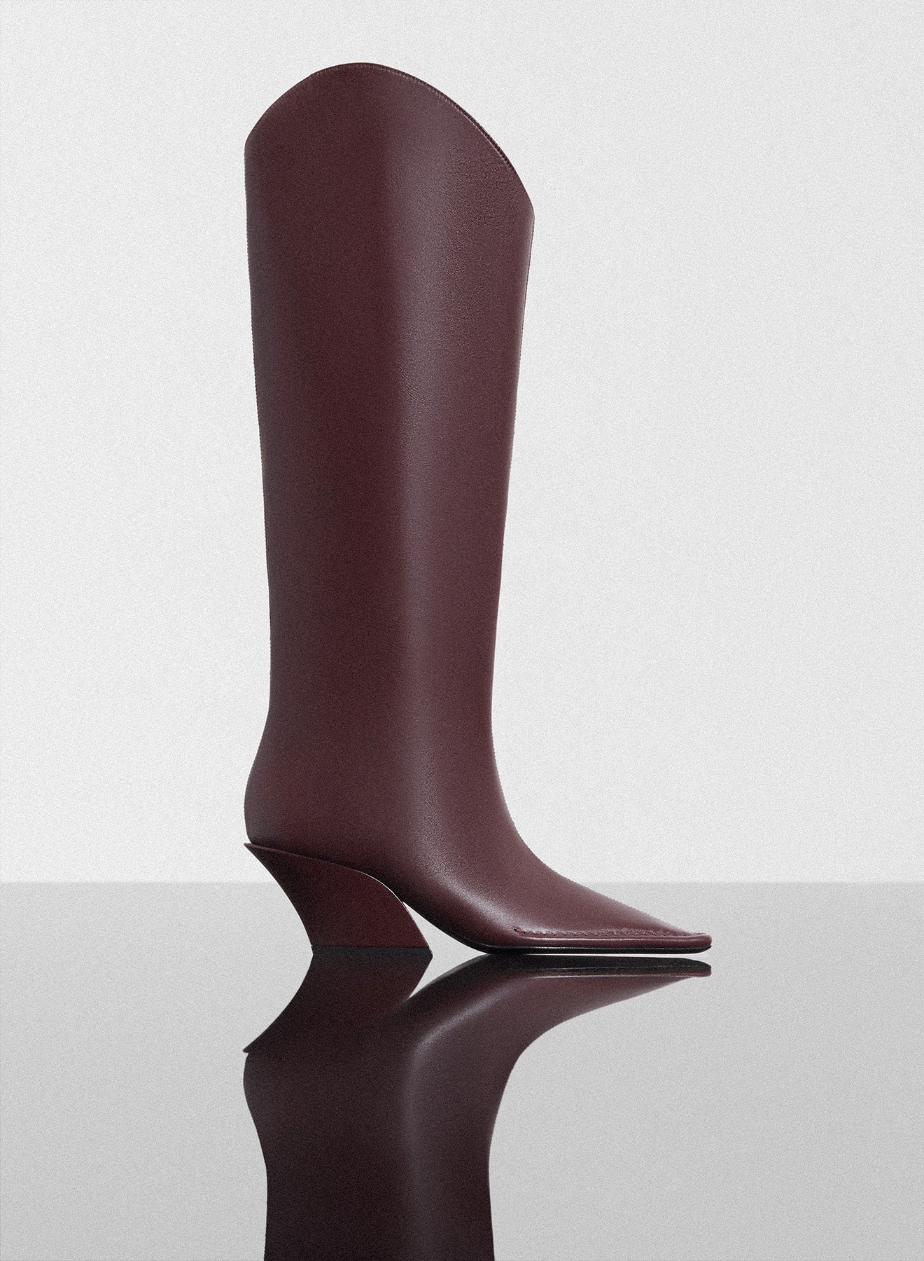 burgundy Santiag boots - 1