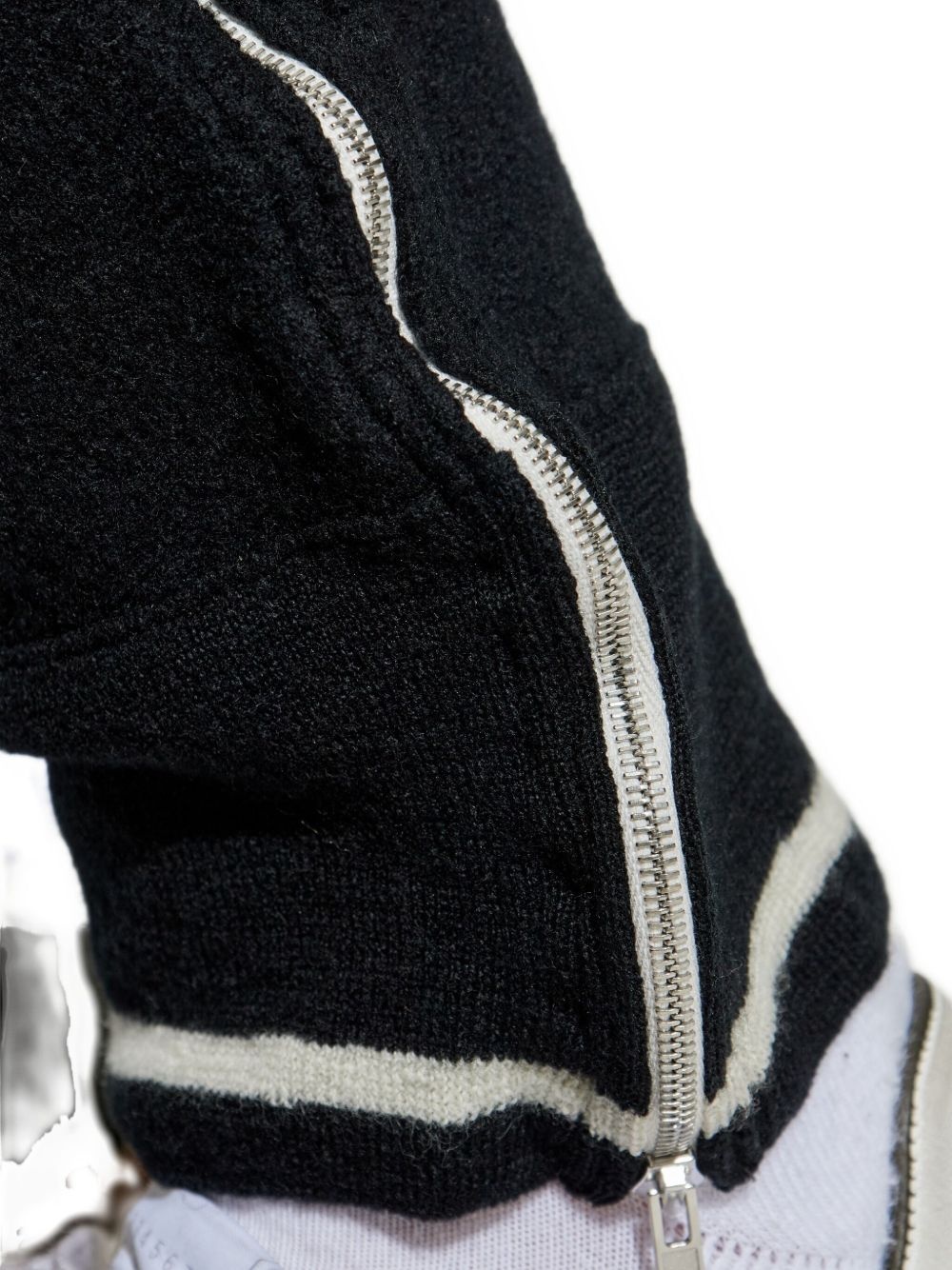 side-zip wool trousers - 5