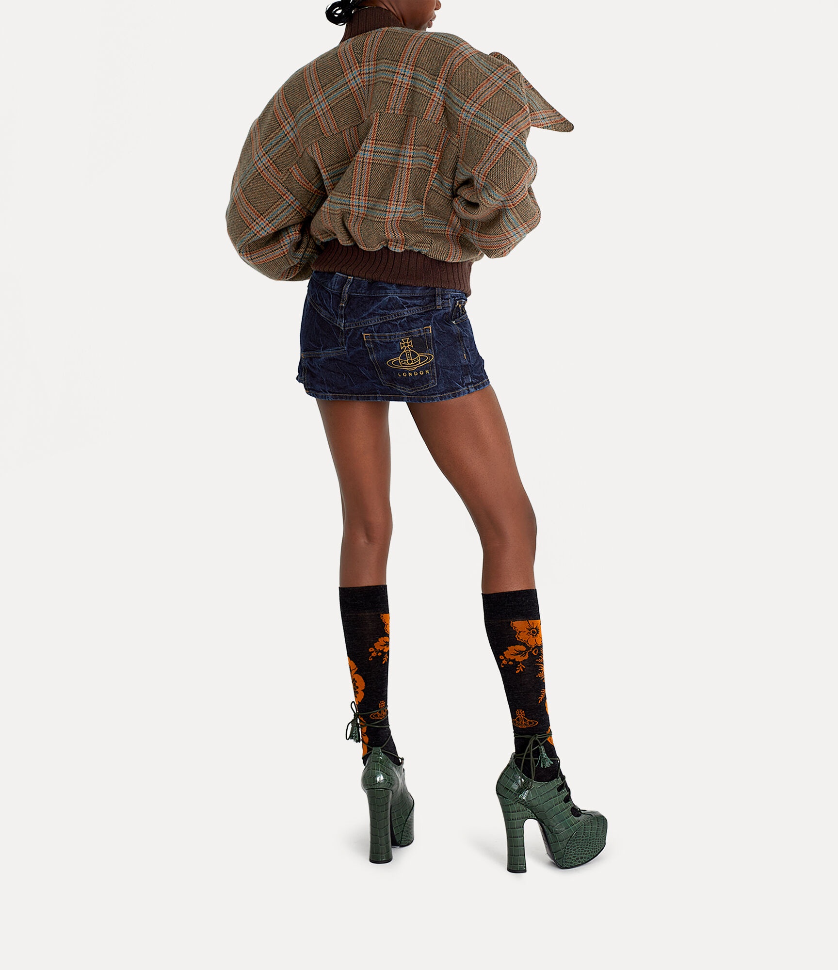 FOAM DENIM SKIRT - 3