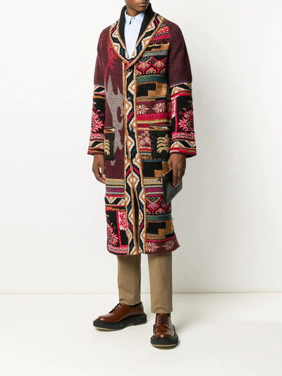 Etro long tapestry cardigan outlook