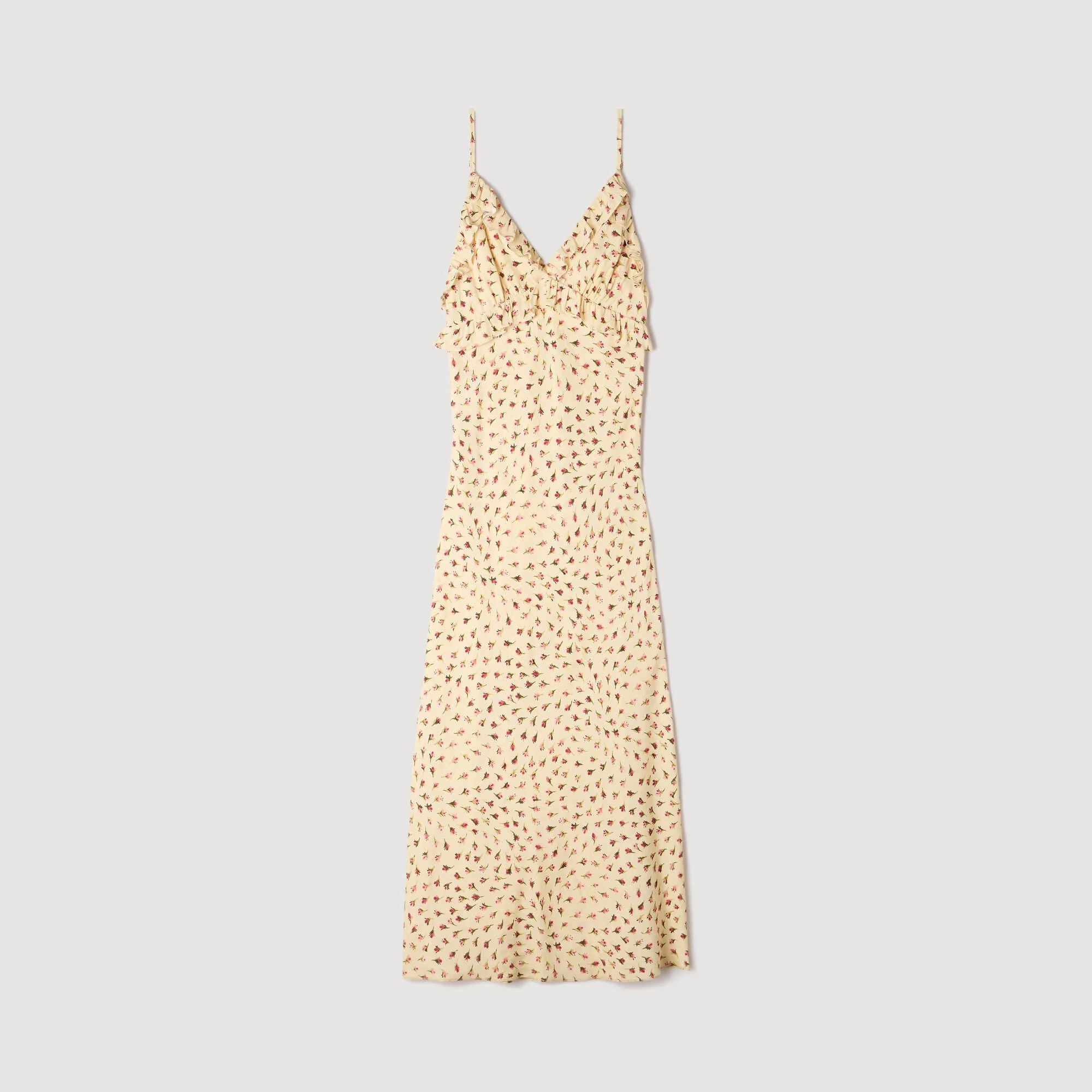 FLOWER PRINT MAXI DRESS - 1