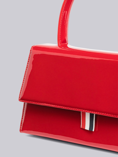 Thom Browne Patent Leather Trapeze Top Handle Clutch outlook